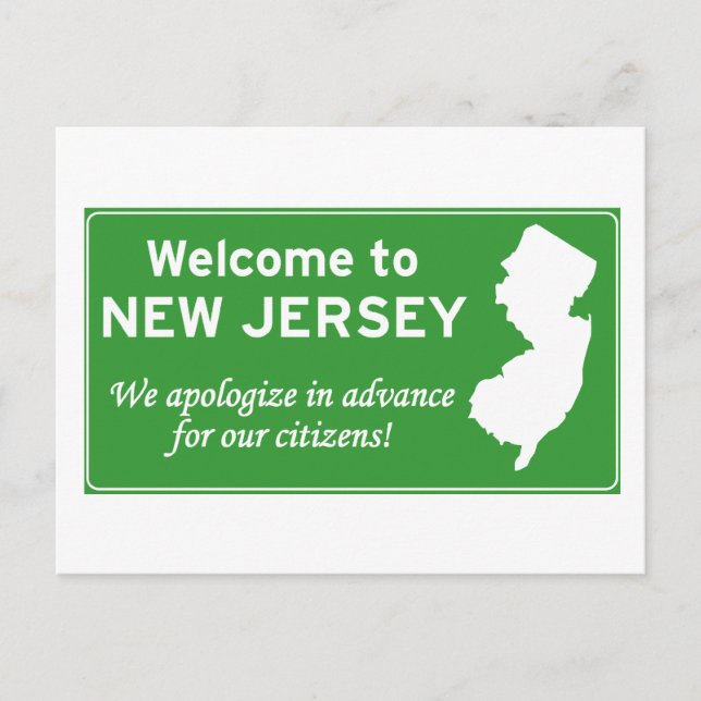 New Jersey Postkarte (Vorderseite)