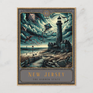 New Jersey Postkarte Gothic Art