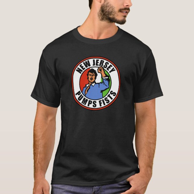 New-Jersey pumpt Fäuste T-Shirt (Vorderseite)