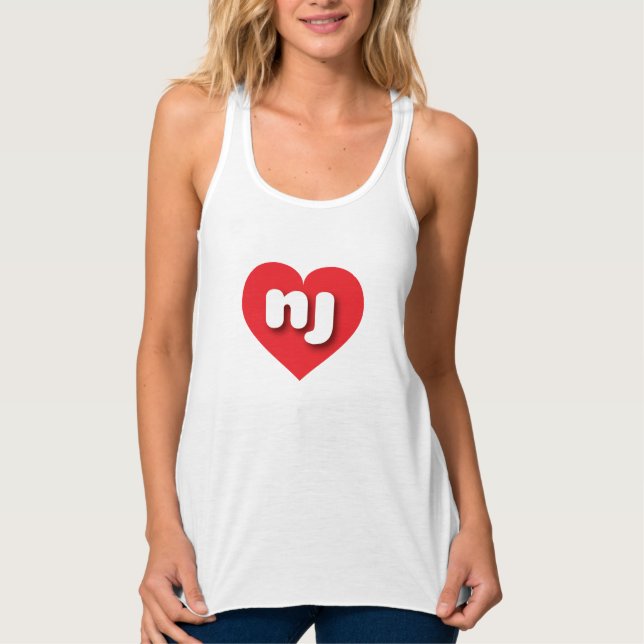 New Jersey Red Heart - I Liebe NJ Tank Top (Vorderseite)