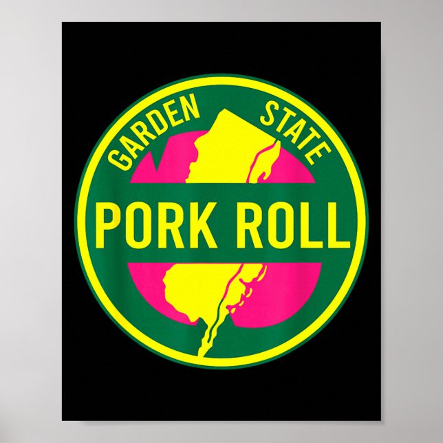 New Jersey Rk Roll Nj Garden State Parkway Sign Gr Poster (Vorne)