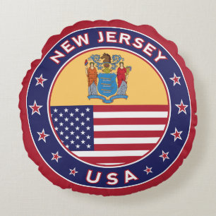 New Jersey Rundes Kissen