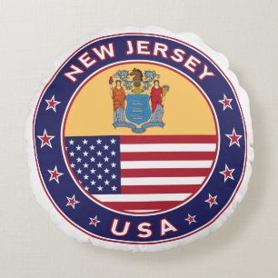 New Jersey Rundes Kissen