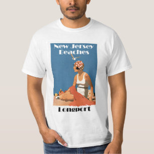 New-Jersey setzt ~ Longport auf den Strand T-Shirt