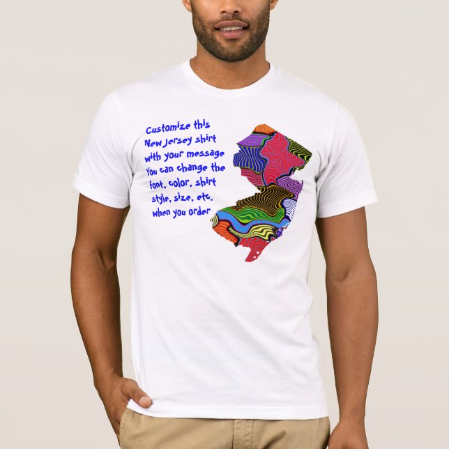 New-Jersey Shirt - Gewohnheit mit Wahl oder (Vorderseite)