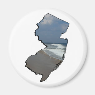 New Jersey Shore Staat Kontur Magnet