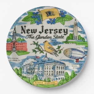 New Jersey Souvenir-Papierteller Pappteller