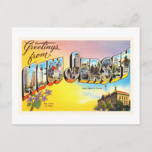 New Jersey Staat NJ Old Vintage Travel Postcard - Postkarte