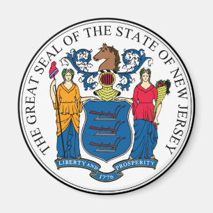 New-Jersey Staats-Siegel Magnet
