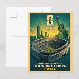 New Jersey Stadion New York Fußball 2026 Geschenke Postkarte
