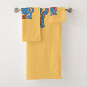New Jersey State Flag Badhandtuch Set