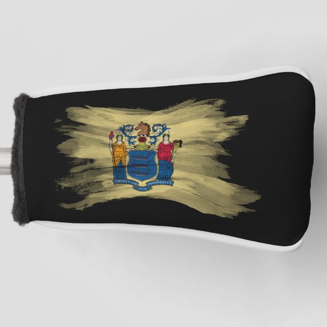 New Jersey state flag brush stroke Golf Headcover (Vorderseite)
