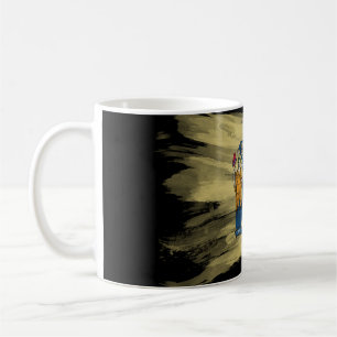 New Jersey state flag brush stroke Kaffeetasse