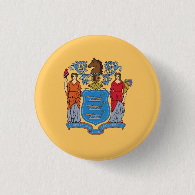 New Jersey State Flag Button (Vorderseite)