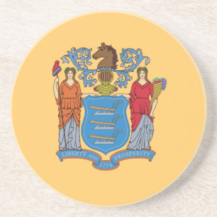 New Jersey State Flag Getränkeuntersetzer