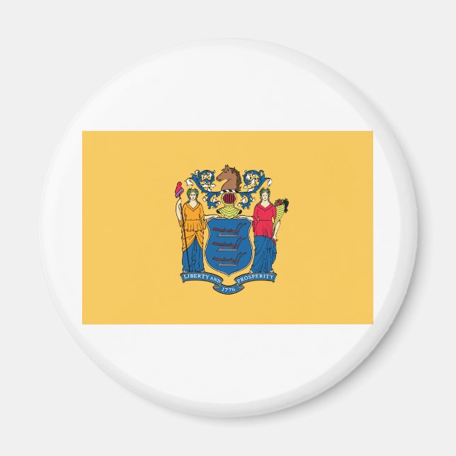 New Jersey State Flag Magnet (Vorne)
