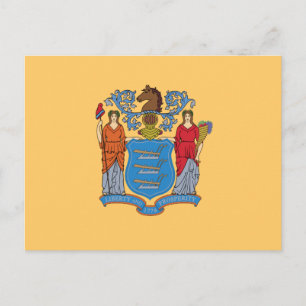 New Jersey State Flag Postkarte
