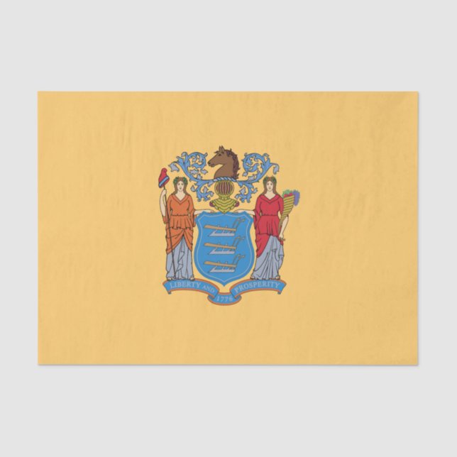 New Jersey State Flag Seidenpapier (Vorderseite)