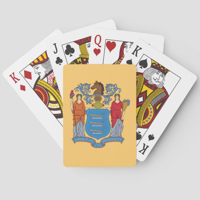 New Jersey State Flag Spielkarten (Rückseite)