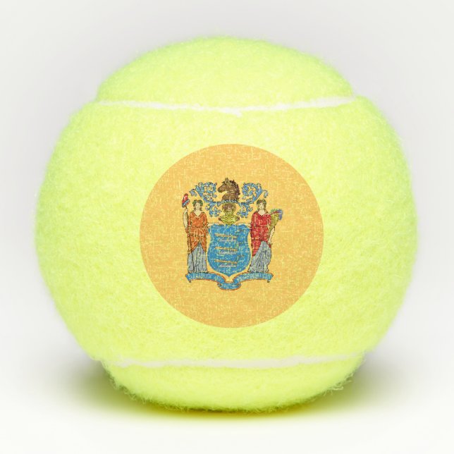 New Jersey State Flag Tennisbälle (Vorderseite)