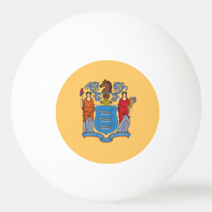 New Jersey State Flag Tischtennisball