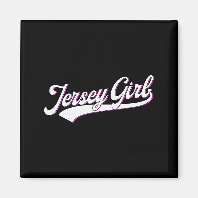 New Jersey State Usa Jersey Girl For Girls, Women  Magnet (Vorne)