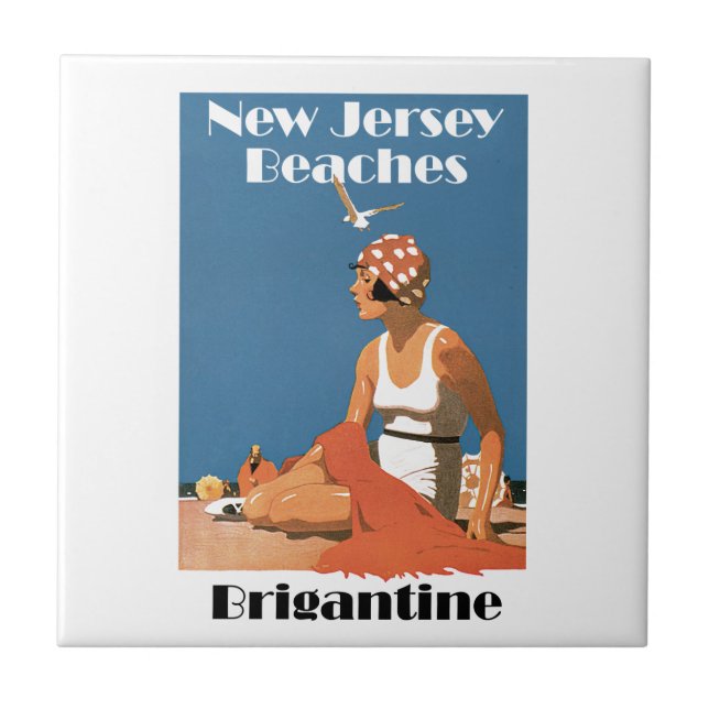 New Jersey Strände ~ Brigant Fliese (Vorderseite)