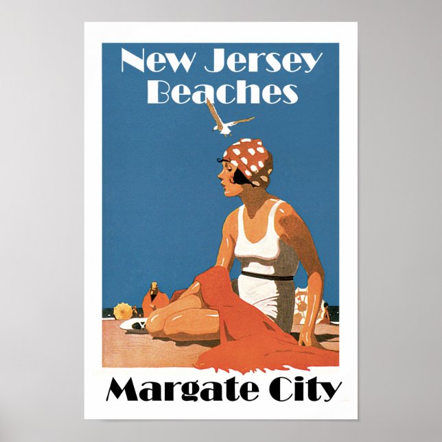 New Jersey Strände ~ Margate City Poster (Vorne)