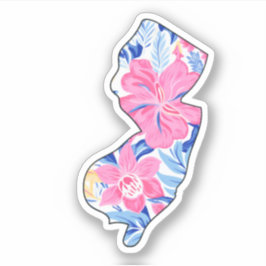 New Jersey - Summer Sticker - Lilly Inspiriert
