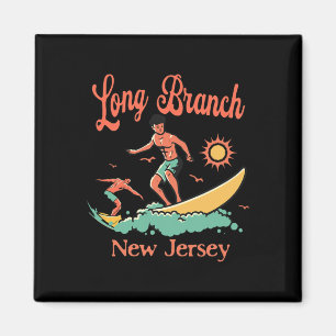 New Jersey Surfer Long Branch Nj Surfen Strand Url Magnet