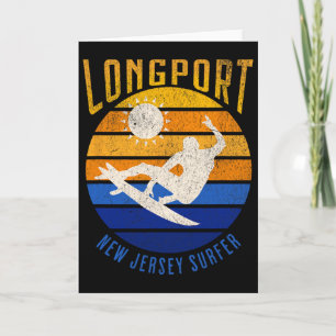 New Jersey Surfer Longport Nj Surfen Strände Beac Karte