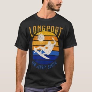 New Jersey Surfer Longport Nj Surfstrände Strand T-Shirt