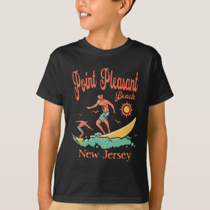 New Jersey Surfer Point Pleasant Beach Nj Surfen T-Shirt