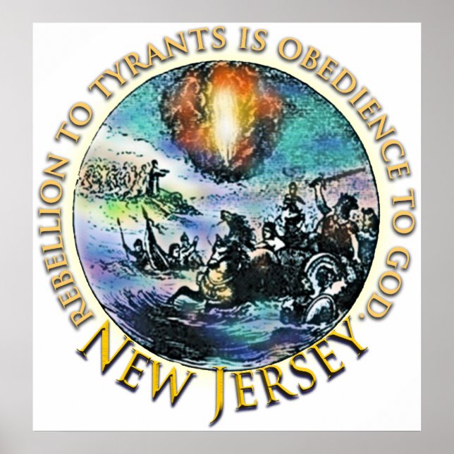 New-Jersey Tee-Party-Plakat Poster (Vorne)