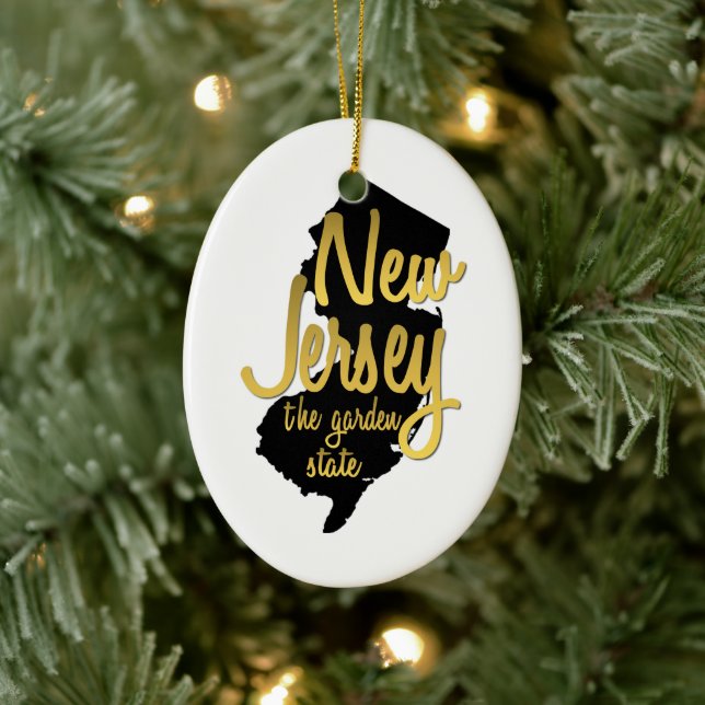 New Jersey The Garden Staat Keramik Ornament (Baum)