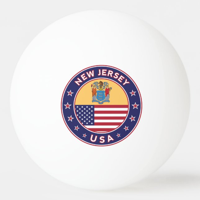 New Jersey Tischtennisball (Vorderseite)
