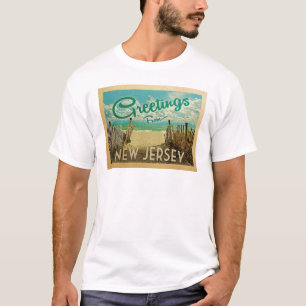 New-Jersey Ufer-Strand-Vintage Reise T-Shirt