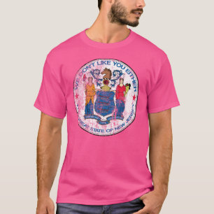 New Jersey Unofficial Staat Siegel in Not T-Shirt