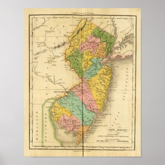 New Jersey USA Poster (Vorne)