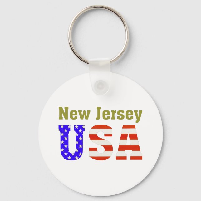 New Jersey USA! Schlüsselanhänger (Vorderseite)