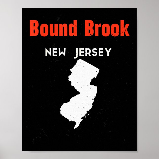 New Jersey Usa State America New Jerseyite Bound B Poster (Vorne)