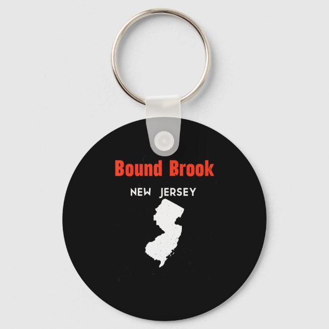 New Jersey Usa State America New Jerseyite Bound B Schlüsselanhänger (Vorderseite)