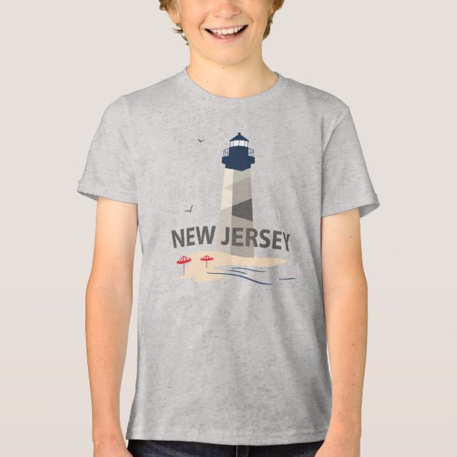 New Jersey, USA Tri-Blend Shirt (Vorderseite)