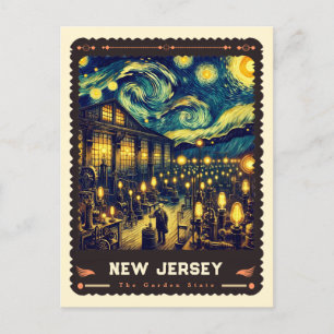 New Jersey   Vincent Van Gogh Inspiriert Postkarte