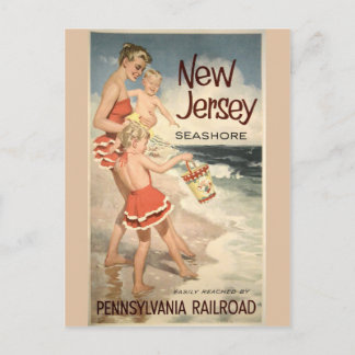 New Jersey Vintage Reiseplakat Postkarte