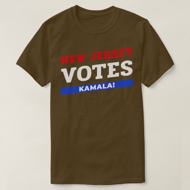 New Jersey Votes Kamala 1 T-Shirt (Design vorne)