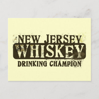 New Jersey Whiskey Drink Champion Postkarte
