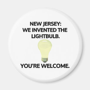 New Jersey: Wir erfanden die Glühbirne. Magnet