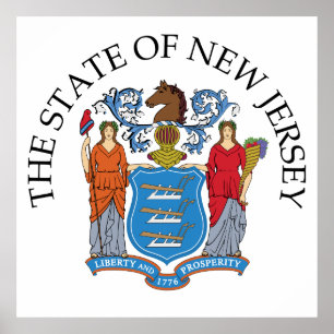New Jersey-Zeichen Poster