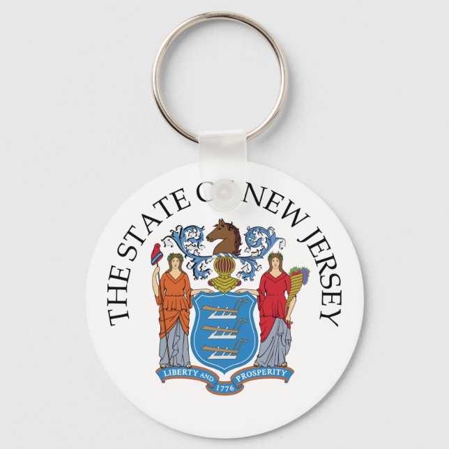 New Jersey-Zeichen Schlüsselanhänger (Vorderseite)